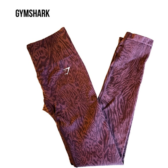 Gym Shark Adapt Animal Seamless High-Rise Purple Leggings - Picture 5 of 8